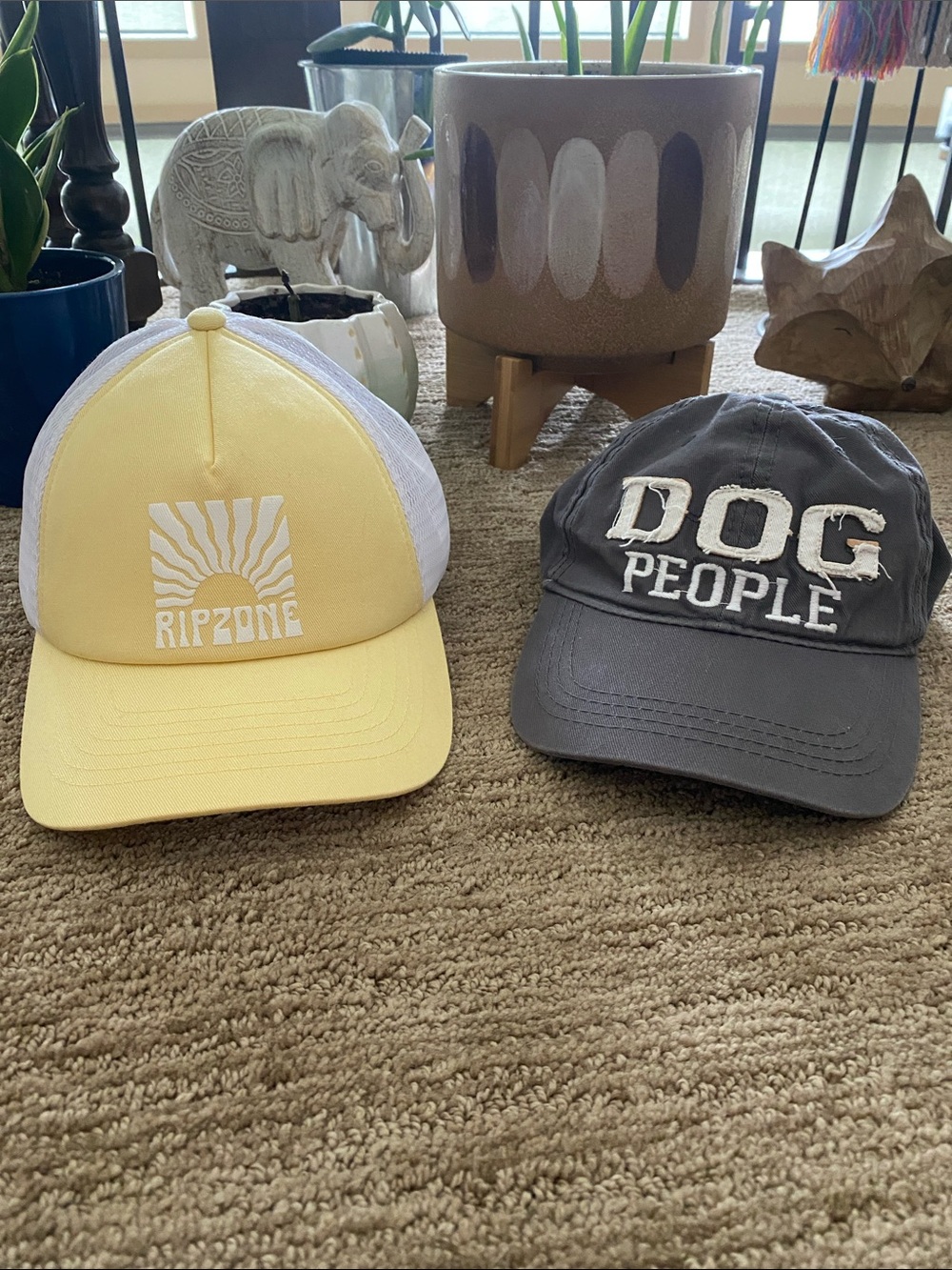 Bundle of 2 Baseball Caps: Ripzone Mesh Trucker Hat + We People Dog People Cap
